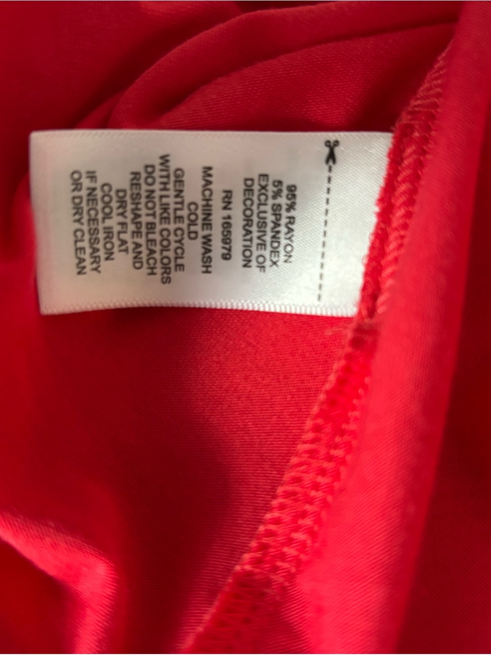 Cable & Gauge Red Cold-Shoulder Tank Top with Ring Strap Detail - Picture 14 of 15